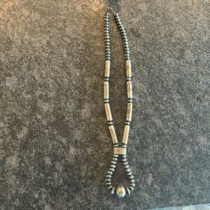 Authentic Sterling Silver Navajo Pearl Necklace
